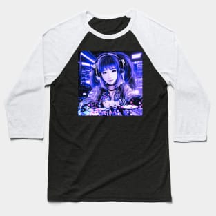 Japanese Female DJ Club Vibes! Baseball T-Shirt